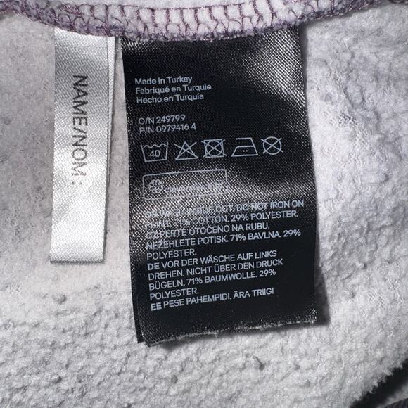 H&M Purple Tie-Dye Dua Lipa Don’t Start Now Sweatshirt Pullover Size 8/10 GUC - Picture 4 of 7